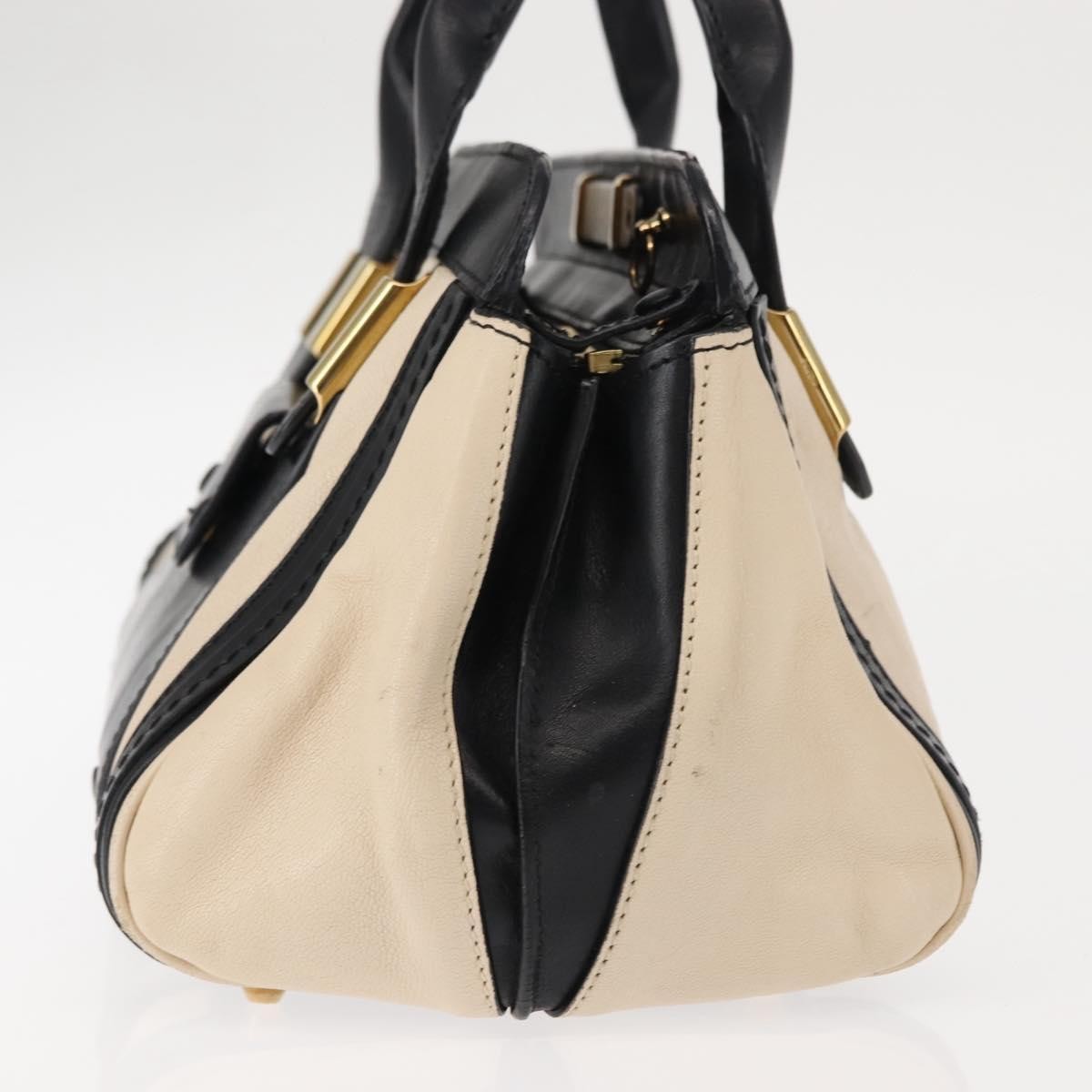 Chloe Alice Satchel Leather White Leather Handbag (Pre-Owned)