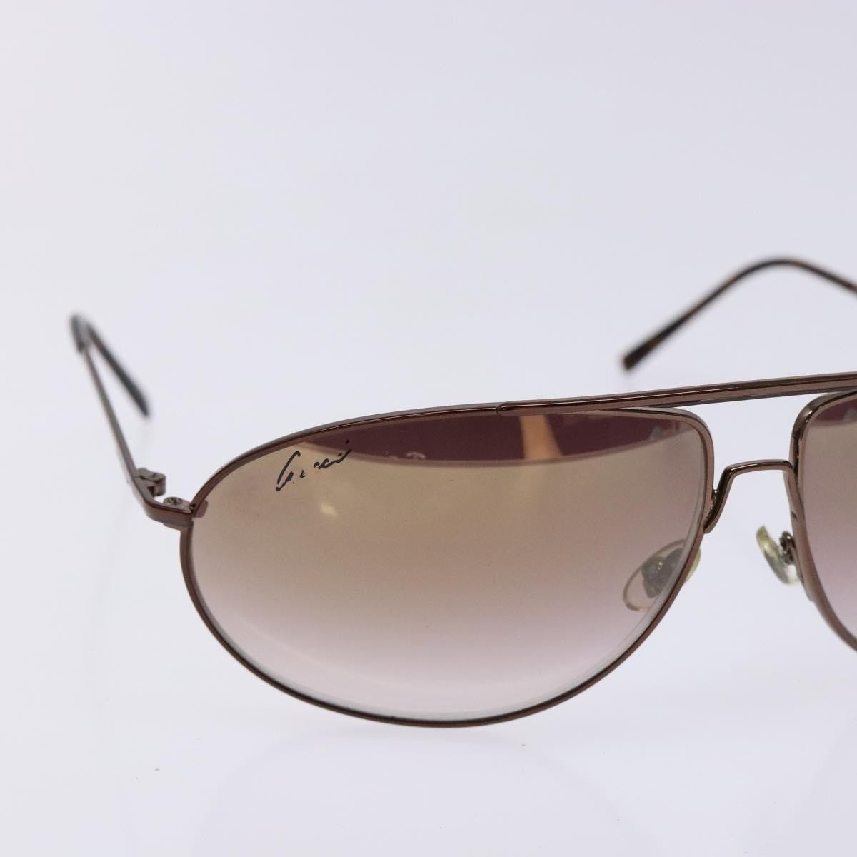 Gucci Eyewear Sunglasses Brown Metal Sunglasse Accessory (Pre-Owned)