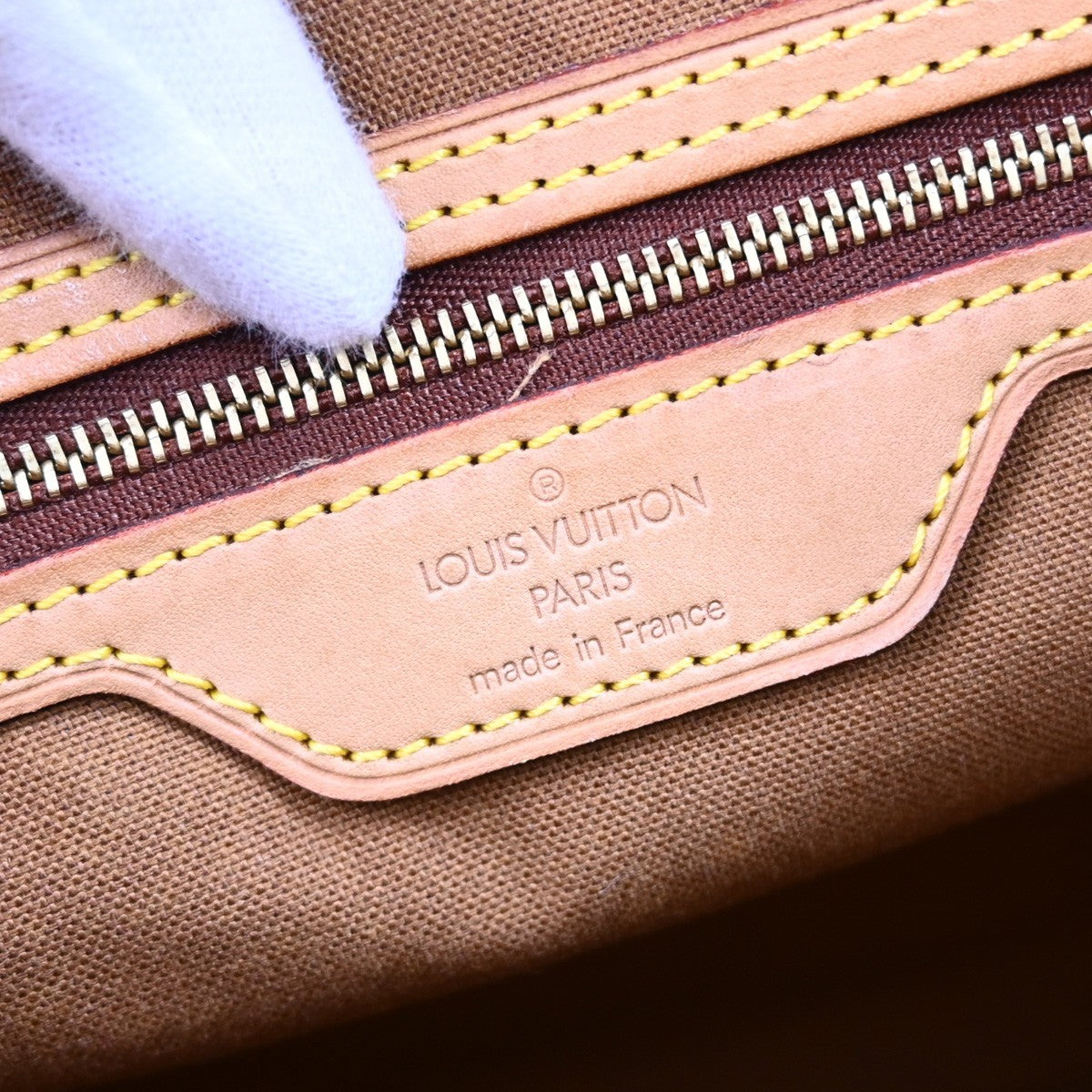 Louis Vuitton Cabas Mezzo Monogram Canvas Brown Canvas Tote Bag Bag (Pre-Owned)