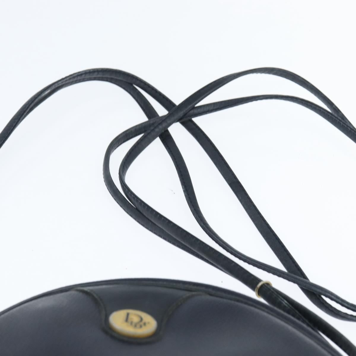 Christian Dior Vintage Honeycomb Shoulder Bag Canvas And Leather Navy Pvc Shoulder Bag Bag (Pre-Owned)