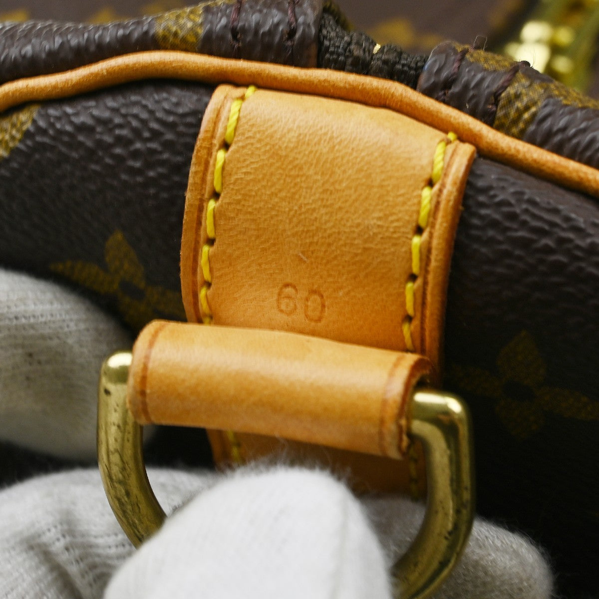 Louis Vuitton Keepall Bandouliere Bag Monogram Canvas Brown Canvas Travel Bag Bag (Pre-Owned)
