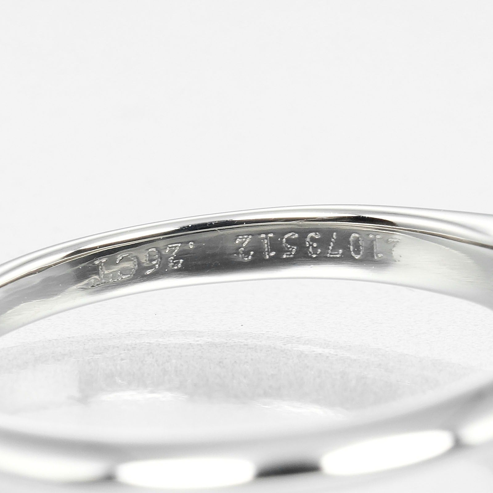 Tiffany & Co. Tiffany Setting Solitaire Ring Platinum With Rbc Diamond Silver Platinum Ring Jewelry (Pre-Owned)