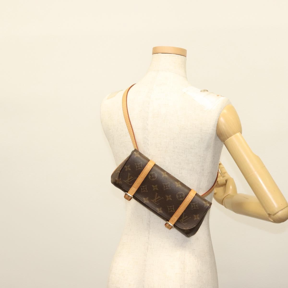 Louis Vuitton Marelle Waist Bag Monogram Canvas Brown Canvas Bag (Pre-Owned)