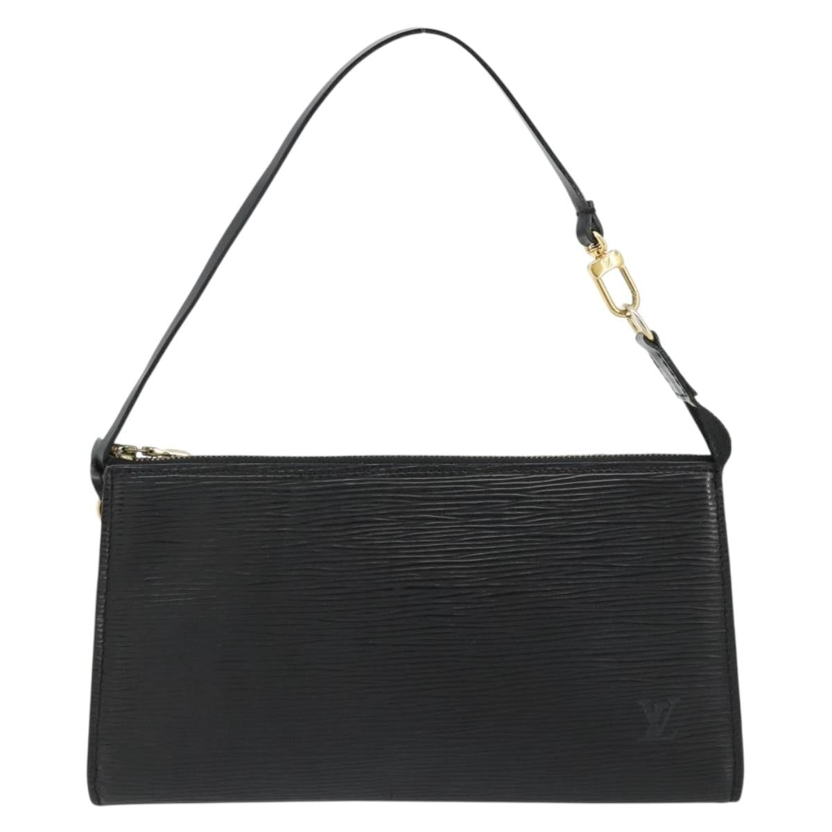Louis Vuitton Pochette Accessoires Epi Leather Black Leather Clutche & Pouche Bag (Pre-Owned)