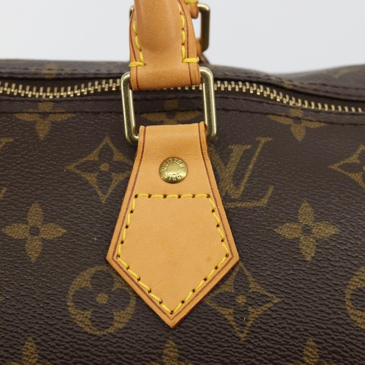 Louis Vuitton Speedy Handbag Monogram Canvas Brown Canvas Handbag (Pre-Owned)