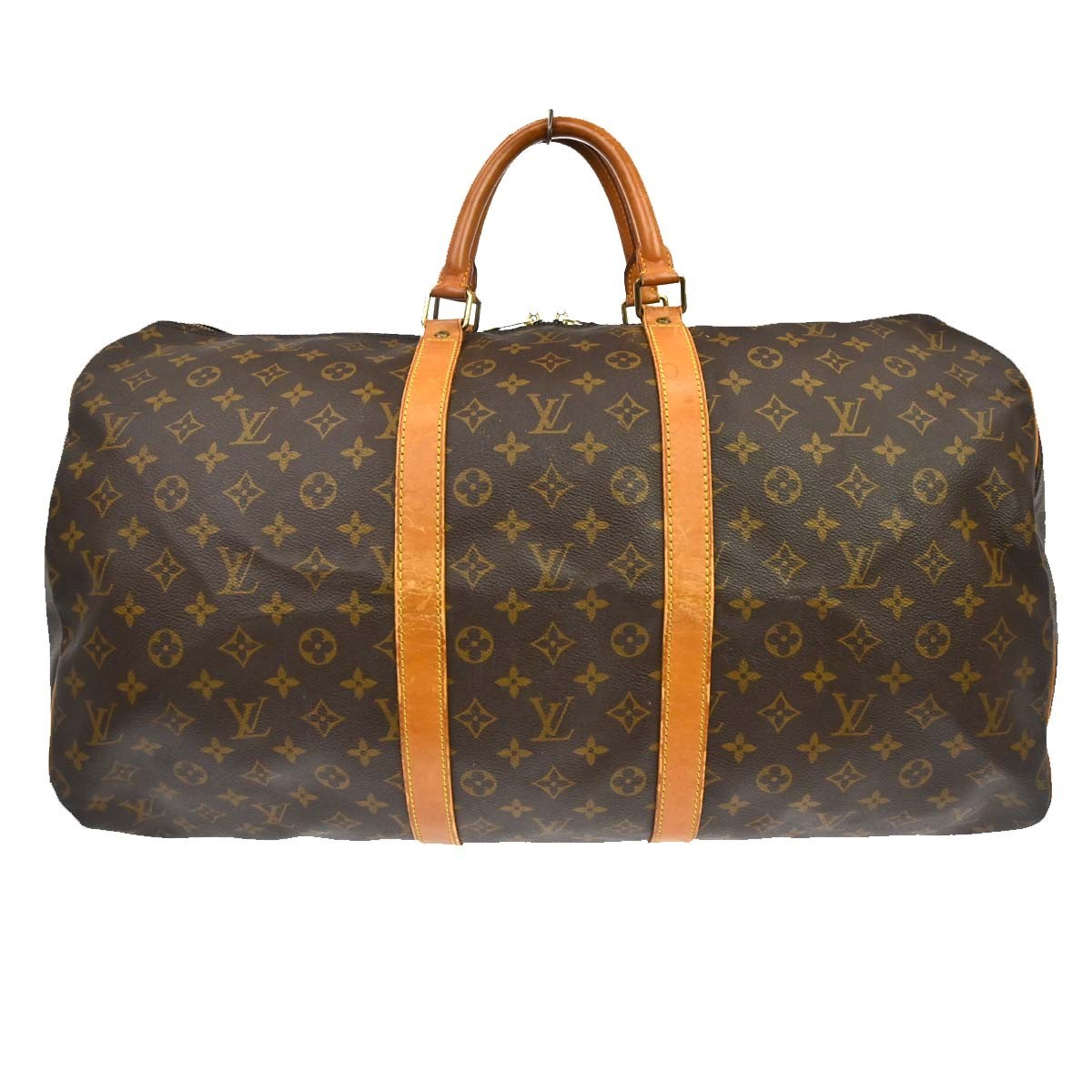 Louis Vuitton Keepall Bag Monogram Canvas Brown Canvas Travel Bag Bag (Pre-Owned)