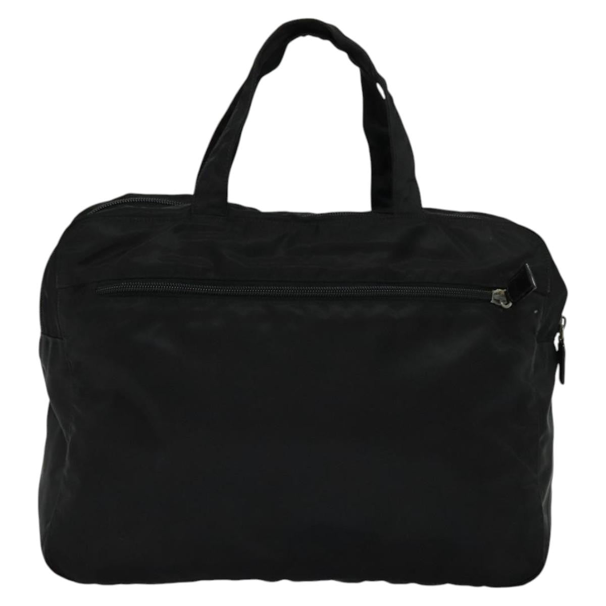 Prada Vintage Handbag Tessuto Black Nylon Handbag (Pre-Owned)