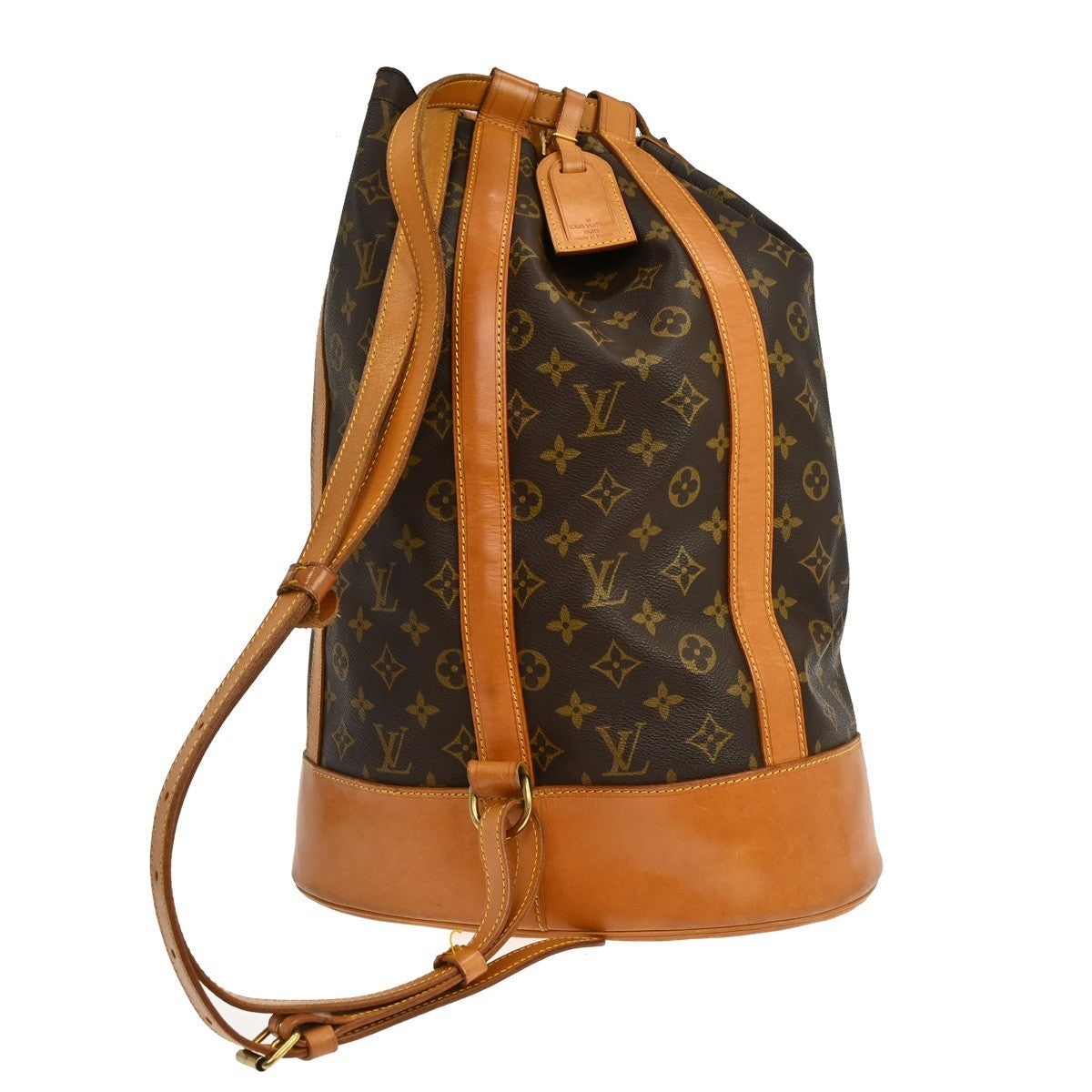 Louis Vuitton Randonnee Backpack Monogram Canvas Brown Canvas Backpack Bag (Pre-Owned)