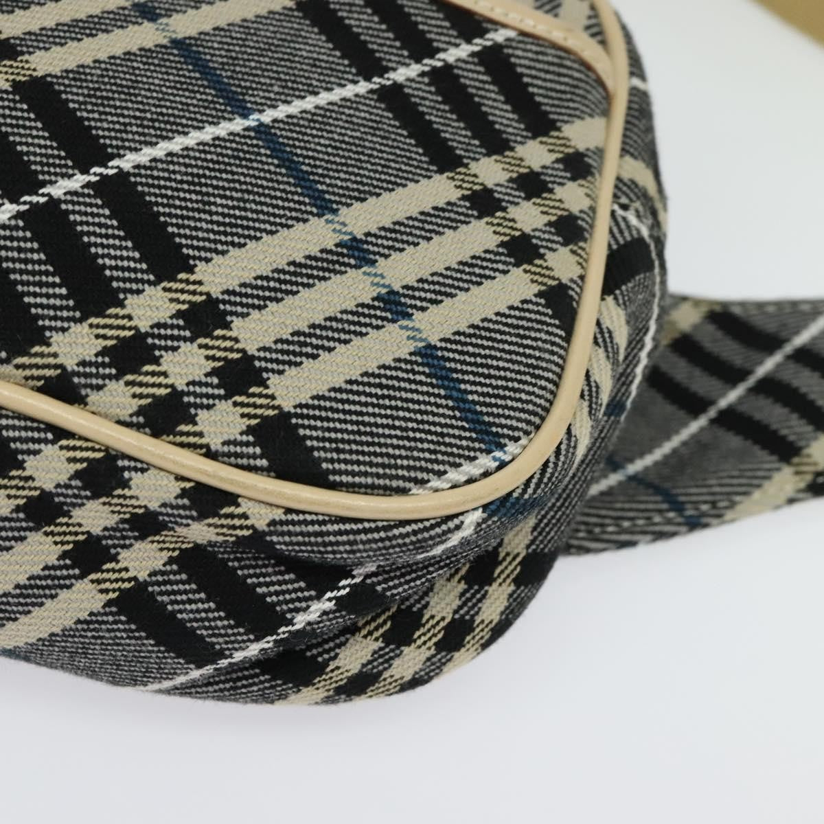 Burberry Waist Bag Vintage Check Canvas Blue Canvas Shoulder Bag Bag (Pre-Owned)