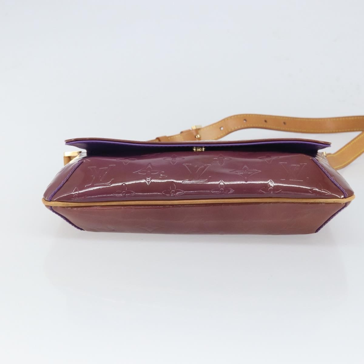 Louis Vuitton Thompson Street Handbag Monogram Vernis Purple Patent_Leather Shoulder Bag Bag (Pre-Owned)