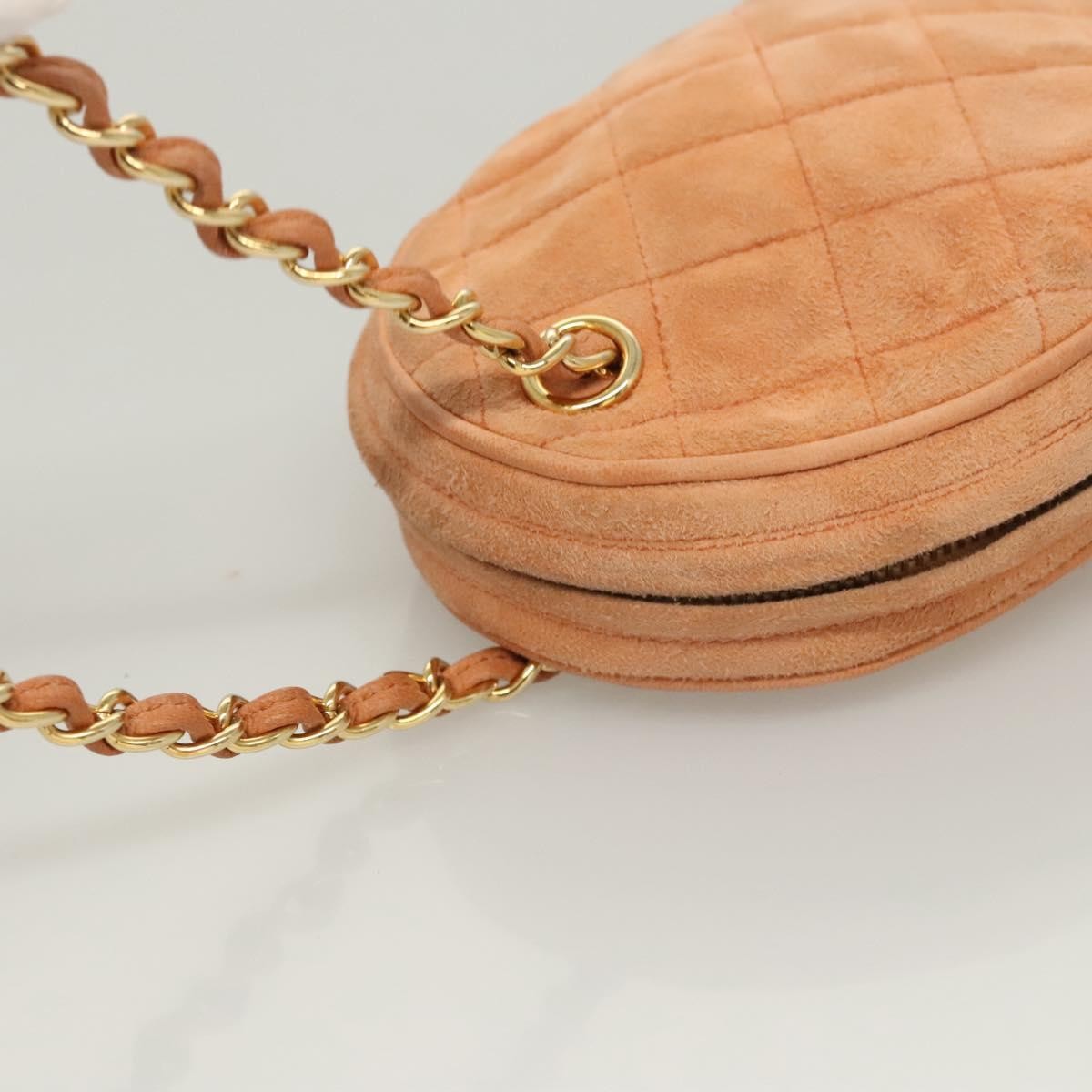 Chanel Vintage Clutch Suede Orange Suede Clutche & Pouche Bag (Pre-Owned)
