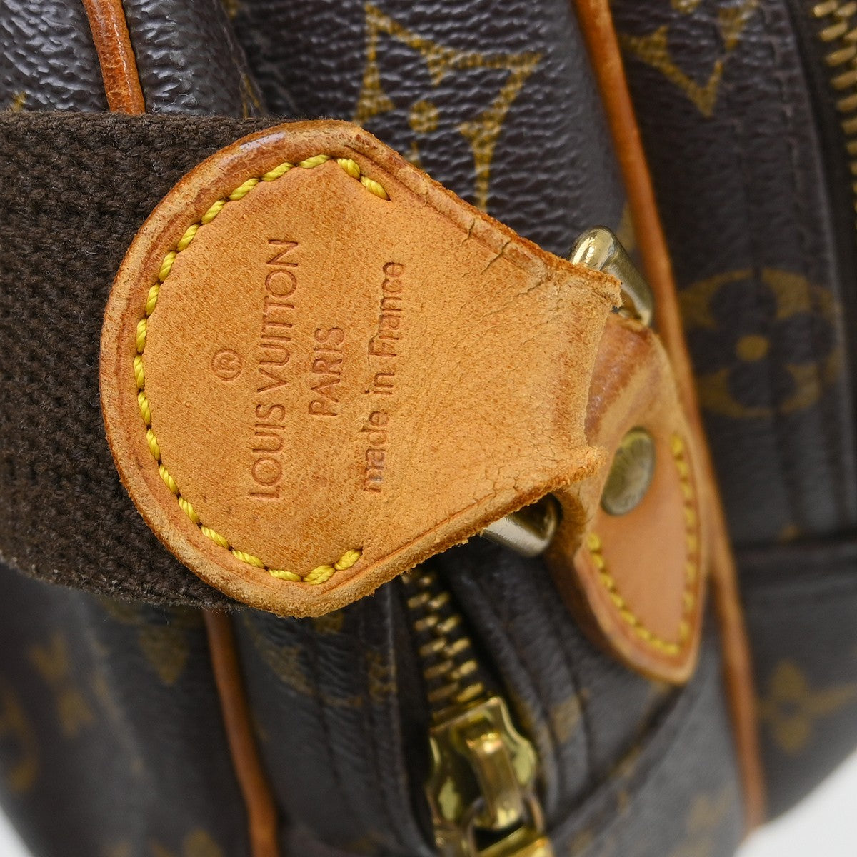 Louis Vuitton Reporter Bag Monogram Canvas Brown Canvas Shoulder Bag Bag (Pre-Owned)