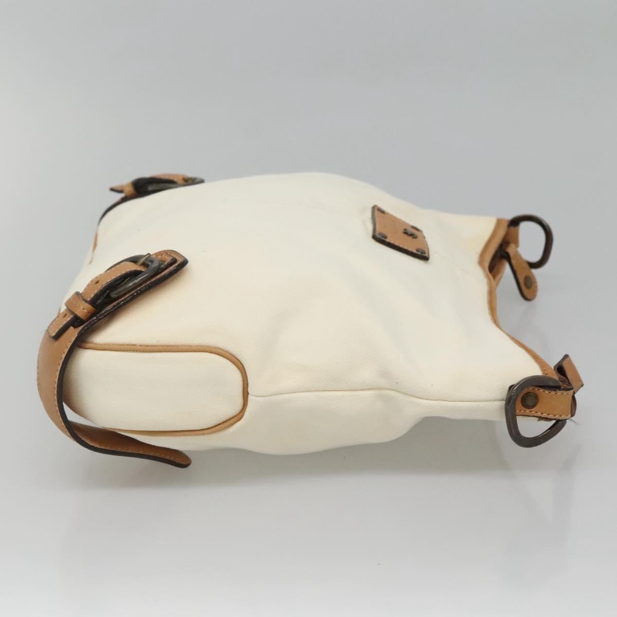 Burberry Blue Label Shoulder Bag Canvas White Canvas Shoulder Bag Bag (Pre-Owned)