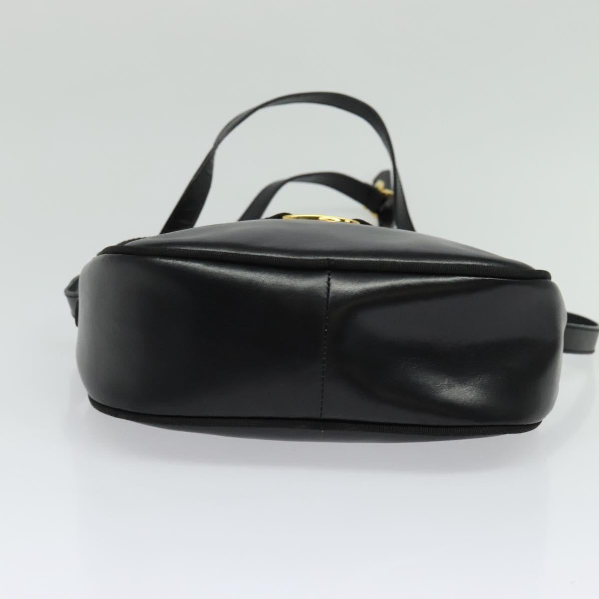 Salvatore Ferragamo Vara Bow Camera Shoulder Bag Leather Black Leather Shoulder Bag Bag (Pre-Owned)