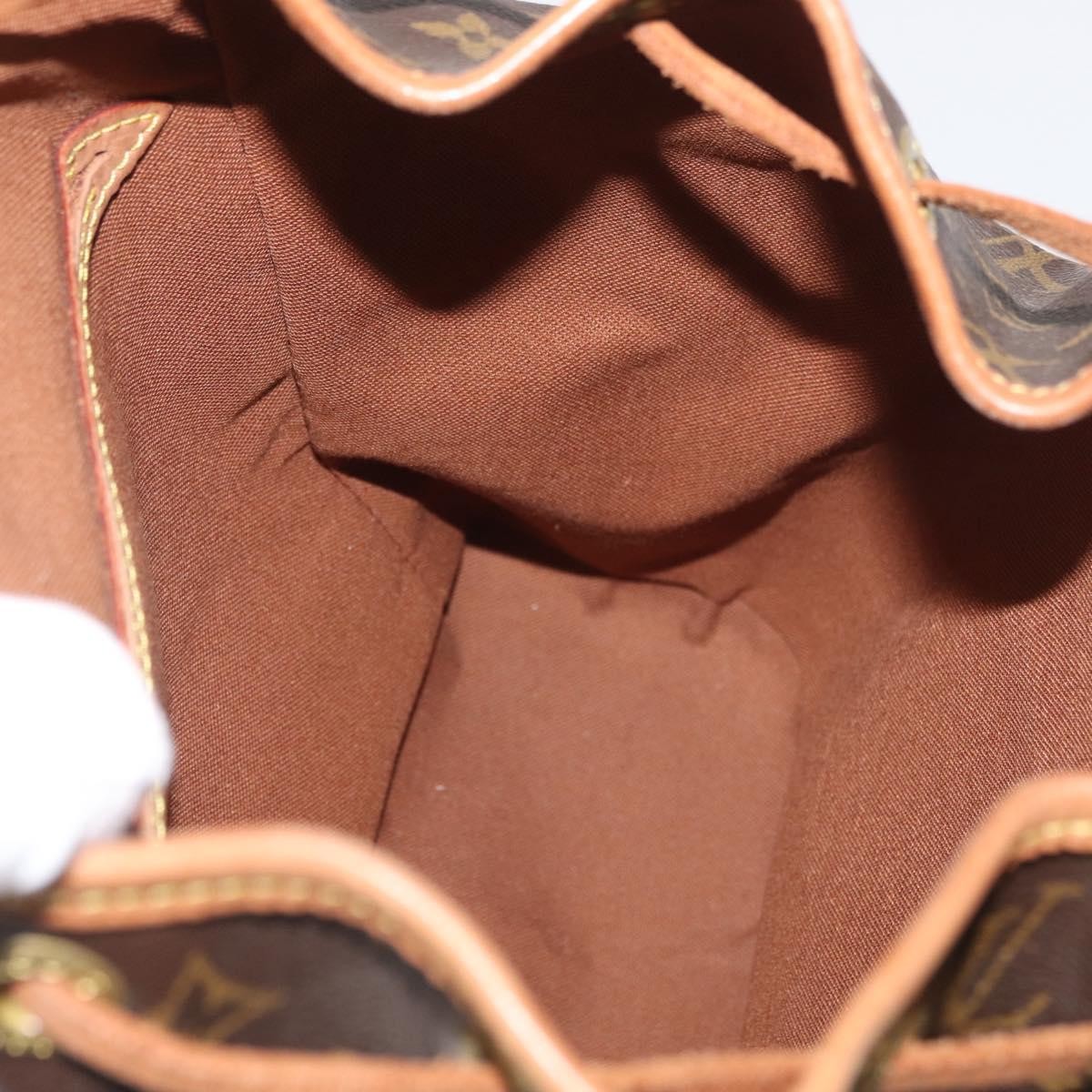 Louis Vuitton Vintage Montsouris Backpack Monogram Canvas Brown Canvas Backpack Bag (Pre-Owned)