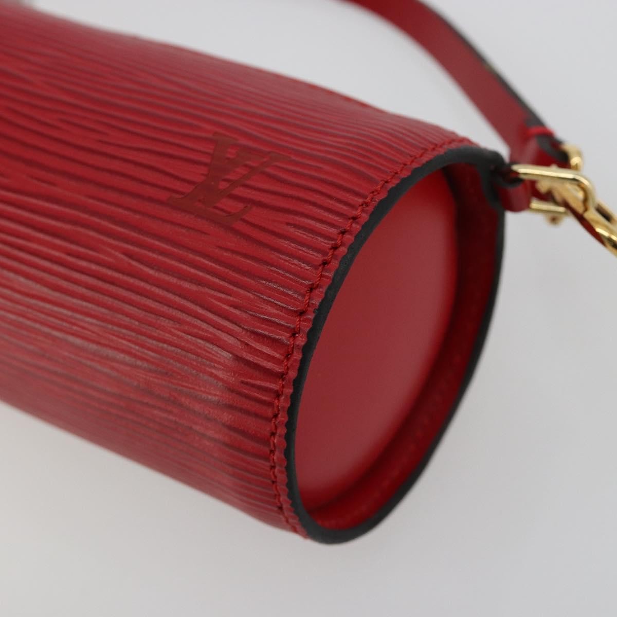 Louis Vuitton Soufflot Pochette Epi Leather Red Leather Clutche & Pouche Bag (Pre-Owned)