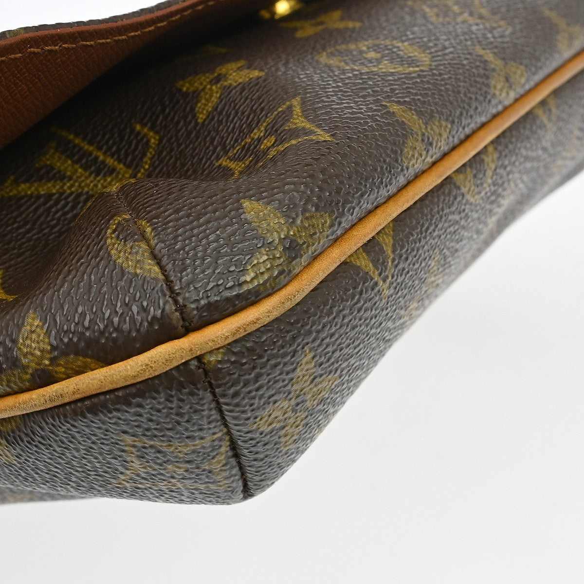 Louis Vuitton Musette Tango Handbag Monogram Canvas Brown Canvas Shoulder Bag Bag (Pre-Owned)