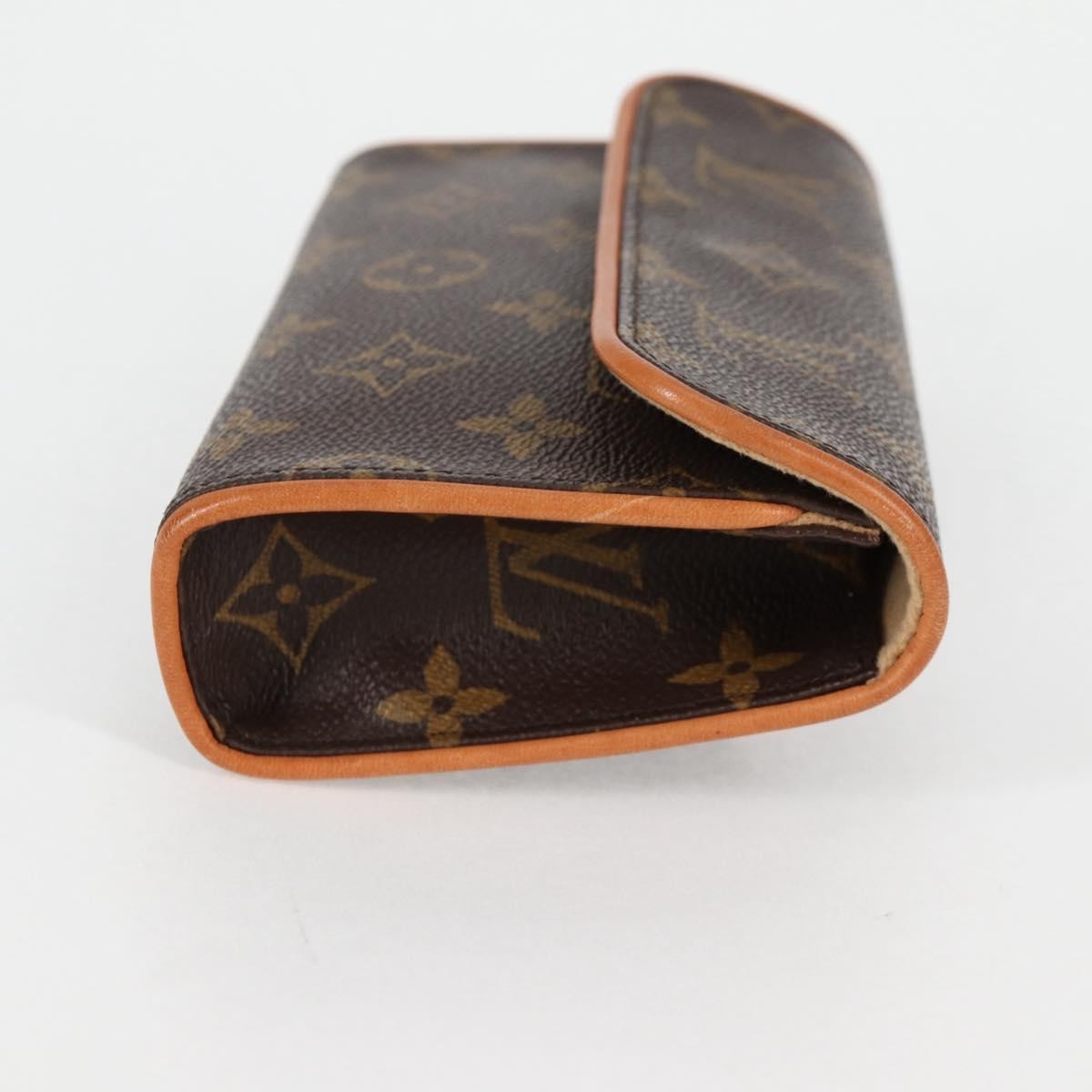 Louis Vuitton Florentine Waist Bag Monogram Canvas Brown Canvas Clutche & Pouche Bag (Pre-Owned)