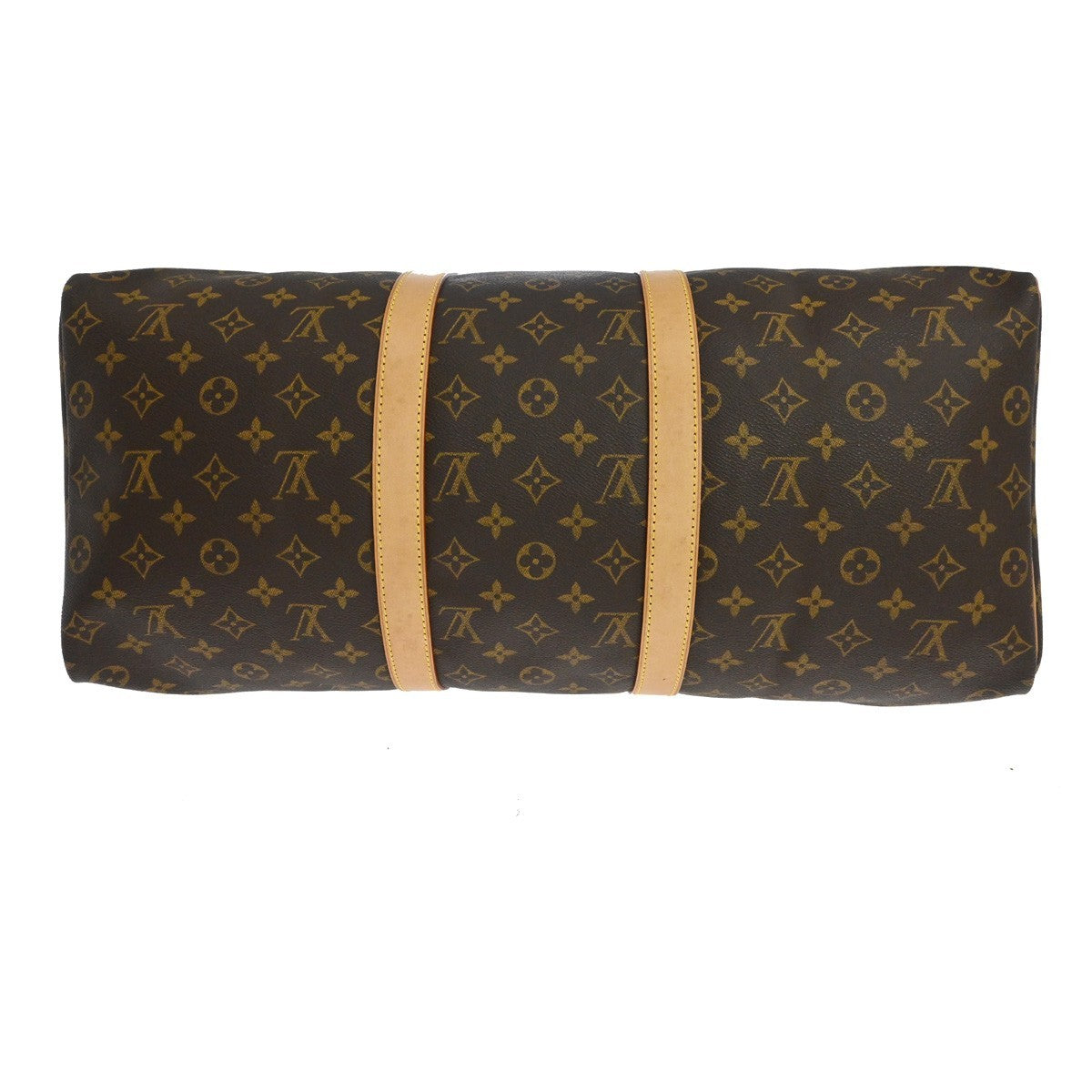 Louis Vuitton Keepall Bag Monogram Canvas Brown Canvas Travel Bag Bag (Pre-Owned)
