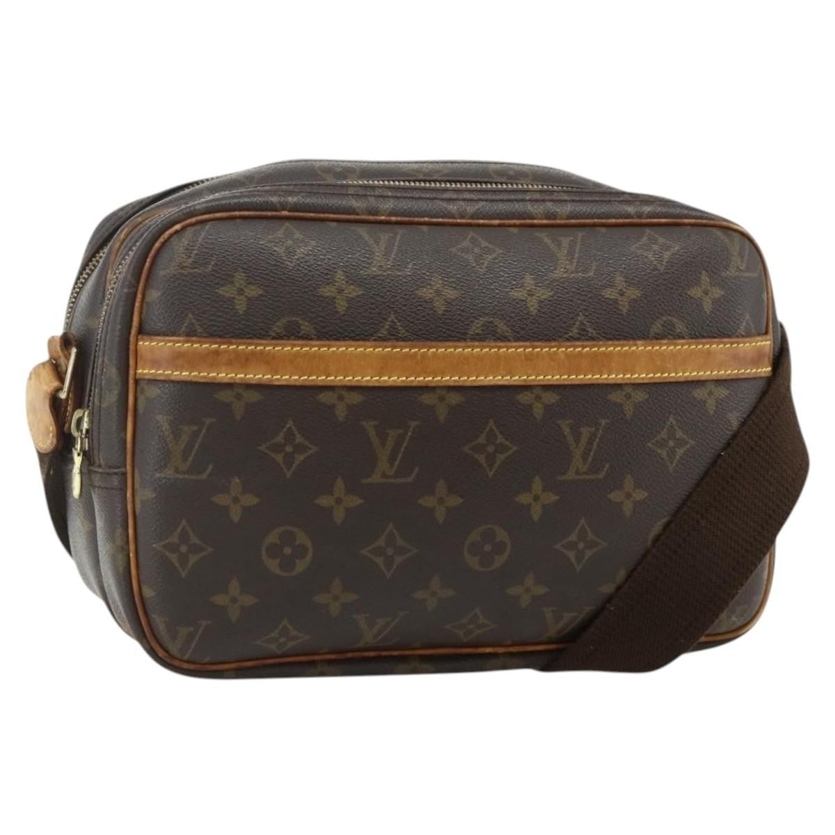 Louis Vuitton Reporter Bag Monogram Canvas Brown Canvas Shoulder Bag Bag (Pre-Owned)