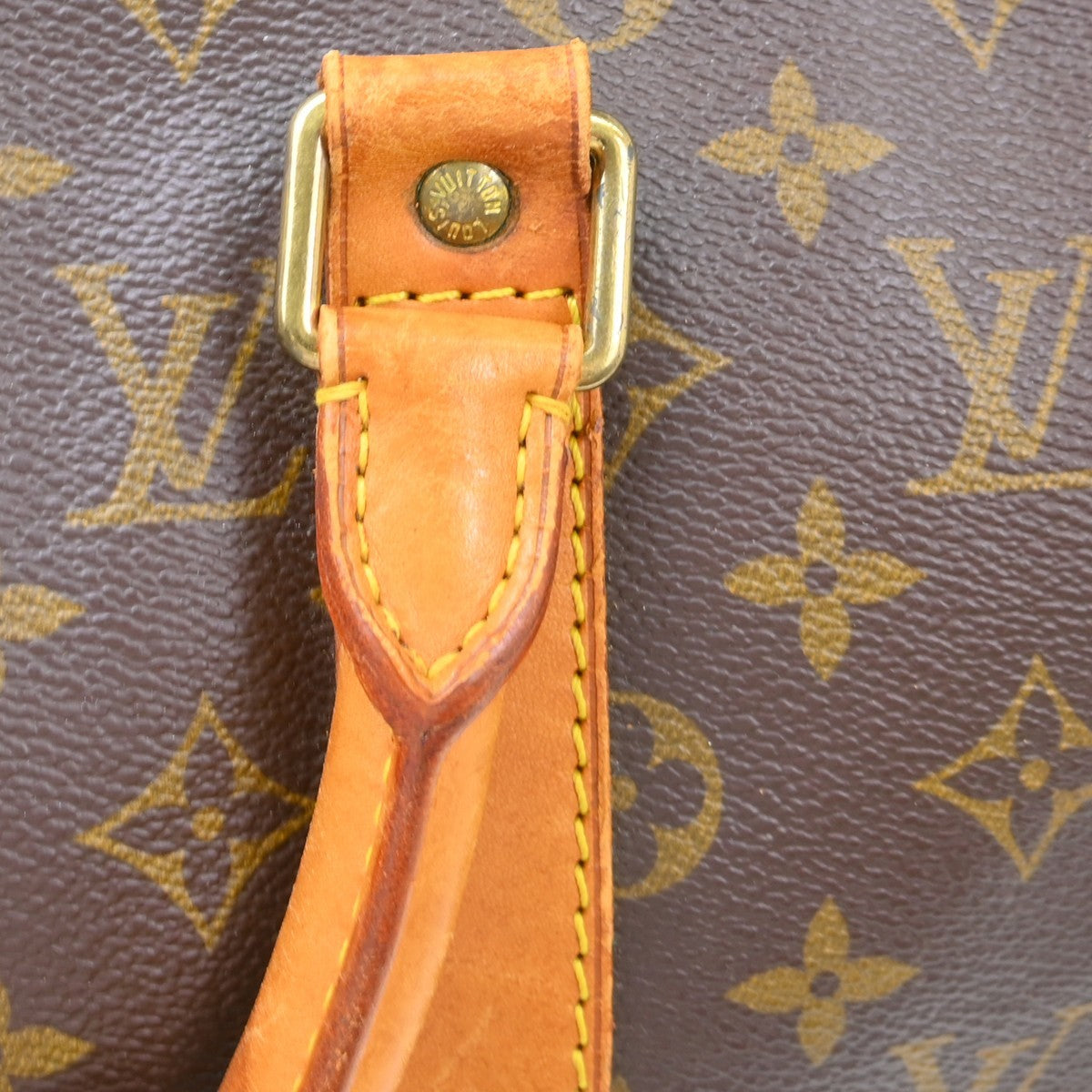 Louis Vuitton Keepall Bag Monogram Canvas Brown Canvas Travel Bag Bag (Pre-Owned)