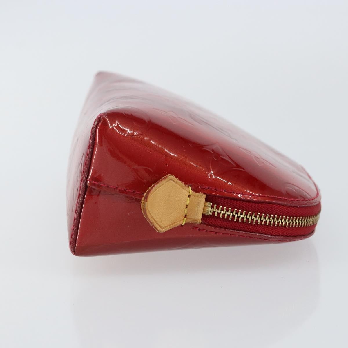 Louis Vuitton Cosmetic Pouch Electric Epi Leather Red Patent_Leather Bag (Pre-Owned)
