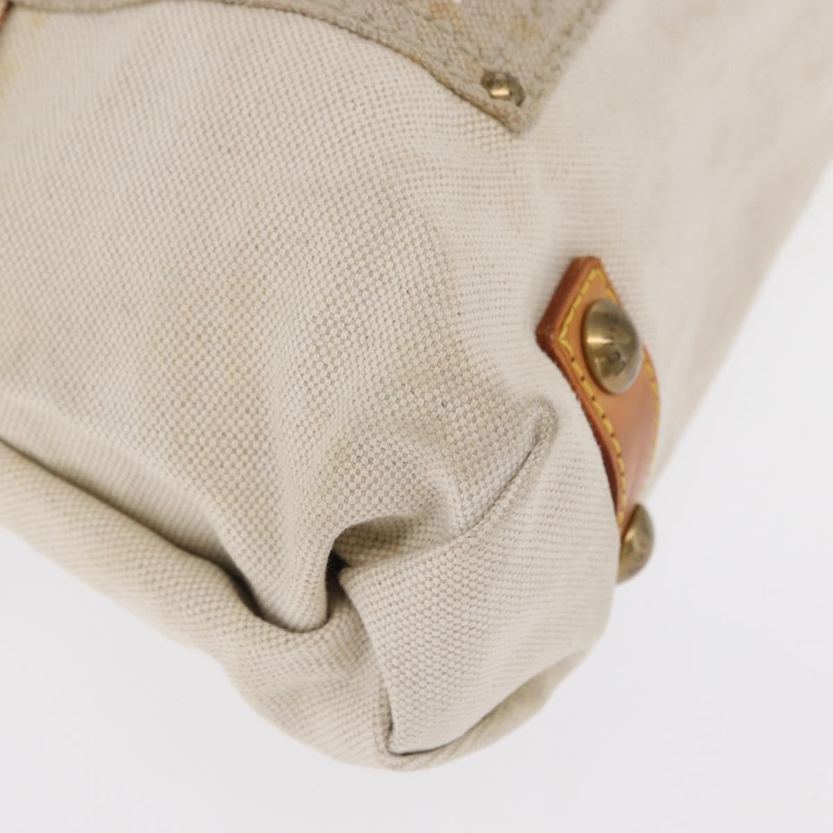 Louis Vuitton Globe Shopper Tote Canvas Beige Canvas Tote Bag Bag (Pre-Owned)