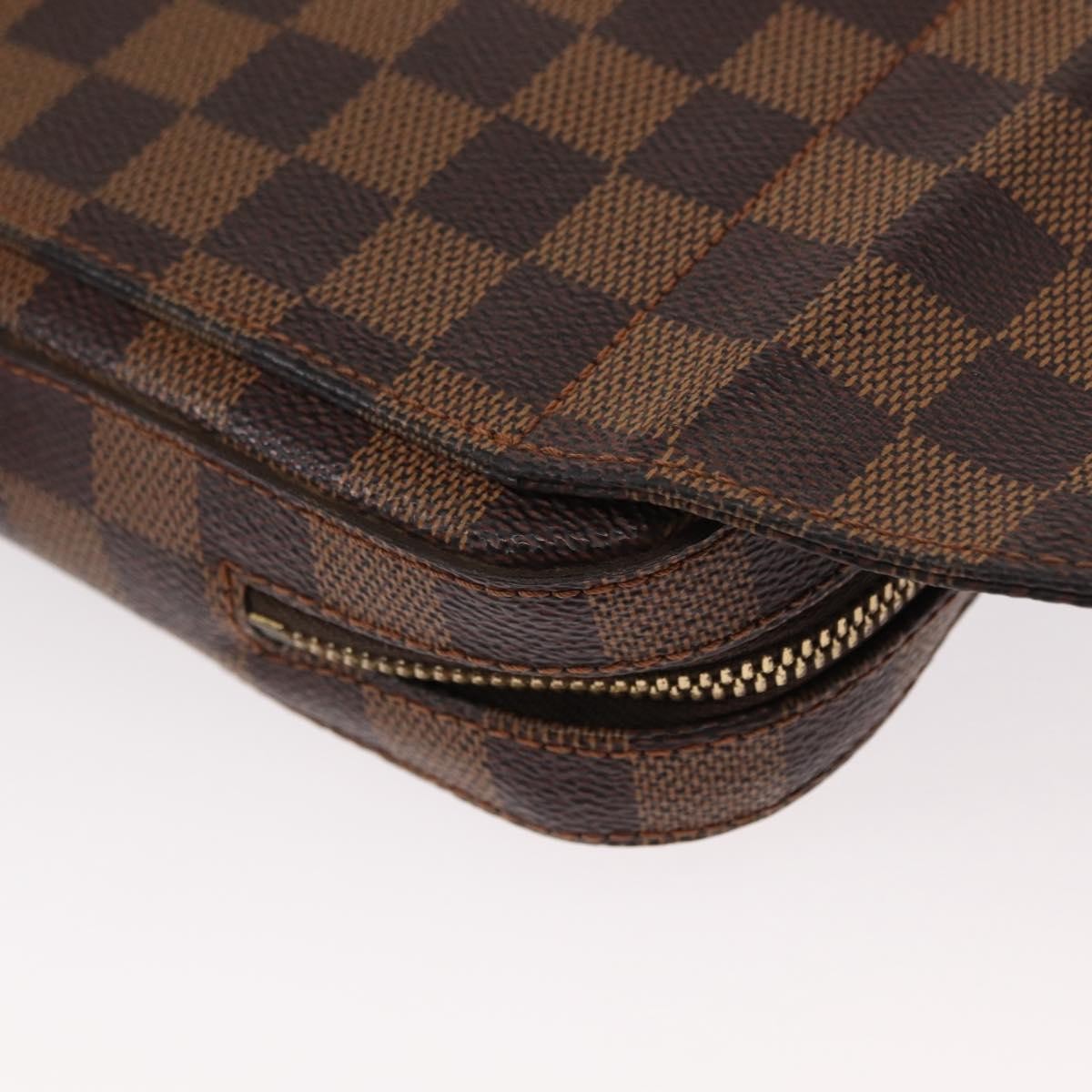 Louis Vuitton Geronimos Waist Bag Damier Brown Canvas Shoulder Bag Bag (Pre-Owned)