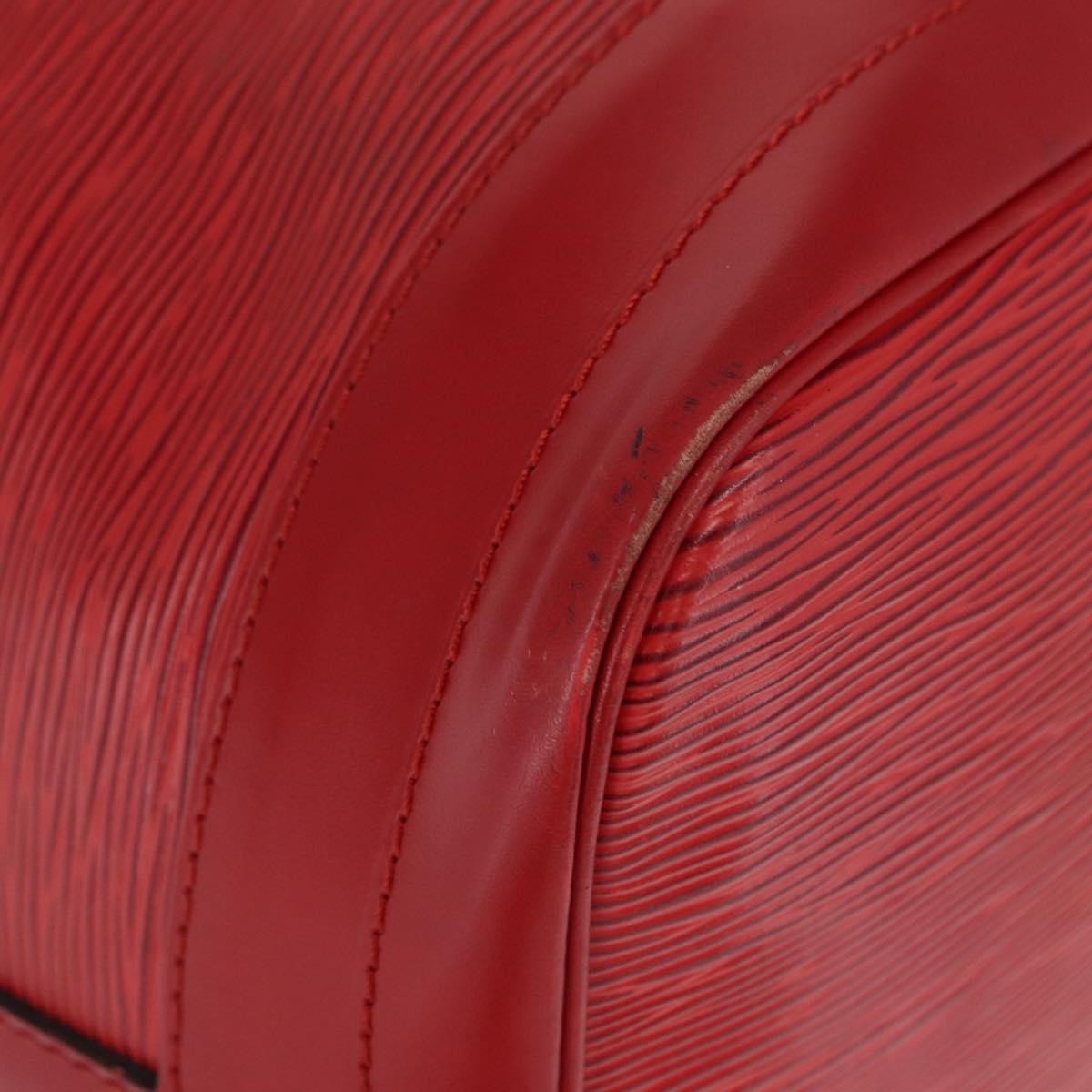 Louis Vuitton Petit Noe Nm Handbag Epi Leather Red Leather Shoulder Bag Bag (Pre-Owned)