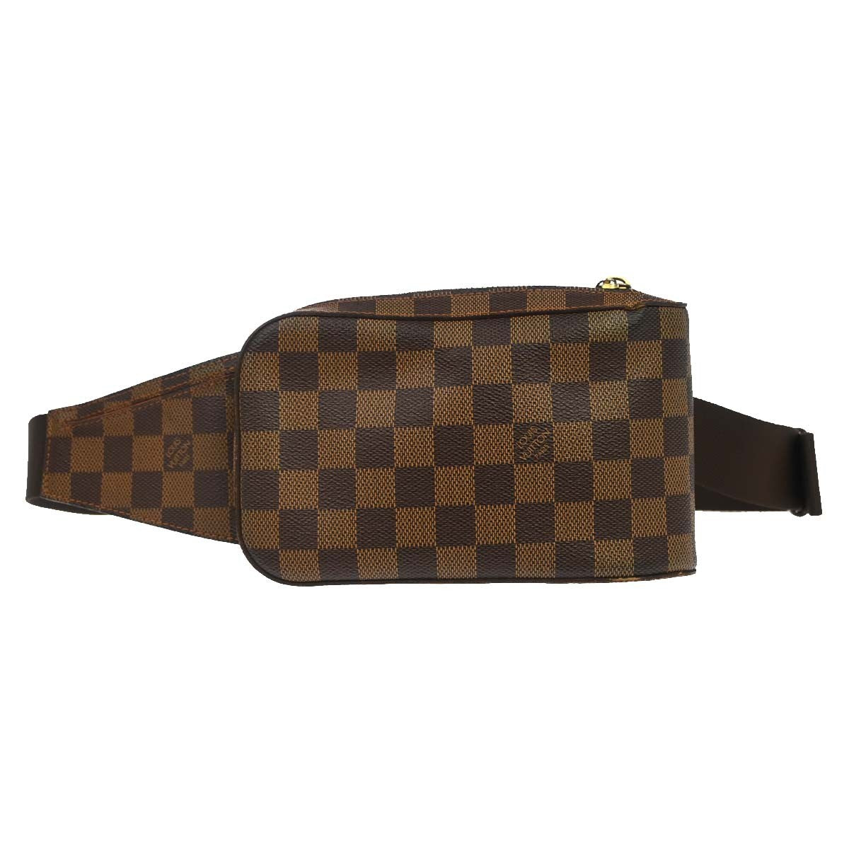 Louis Vuitton Geronimos Waist Bag Damier Brown Canvas Shoulder Bag Bag (Pre-Owned)