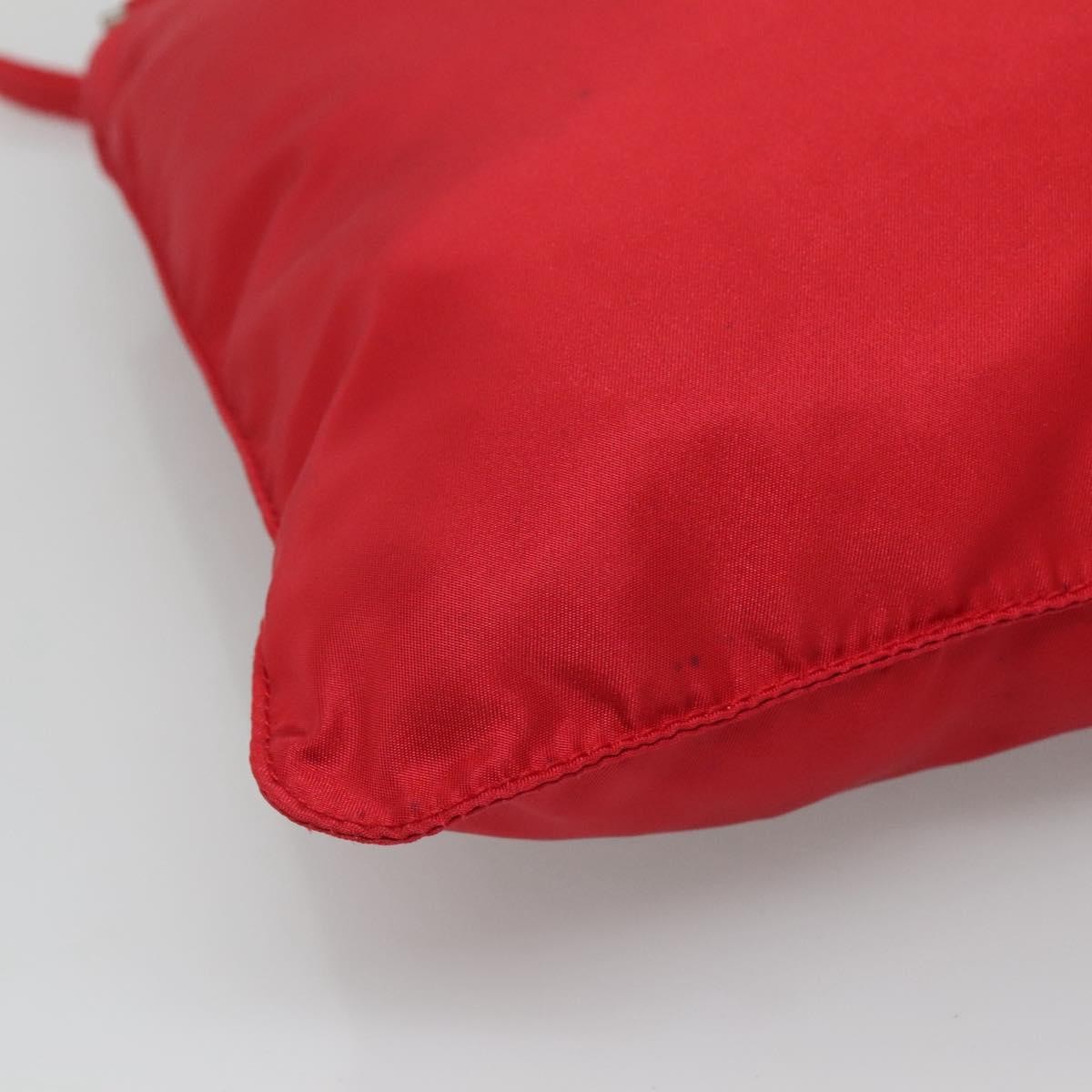 Prada Flat Messenger Bag Tessuto Red Nylon Shoulder Bag Bag (Pre-Owned)