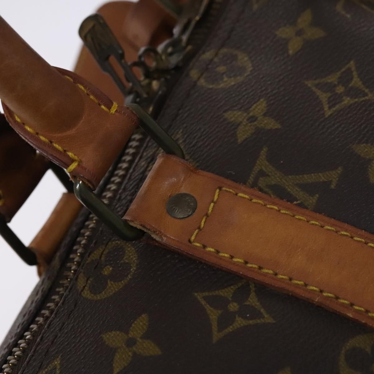 Louis Vuitton Keepall Bag Monogram Canvas Brown Canvas Travel Bag Bag (Pre-Owned)