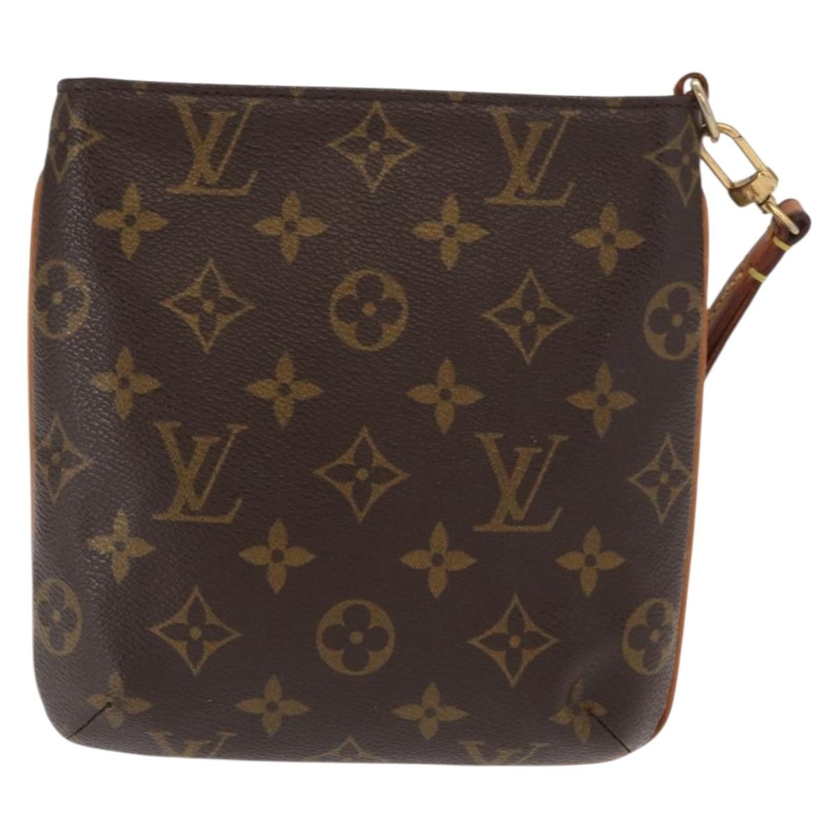 Louis Vuitton Partition Wristlet Clutch Monogram Canvas Brown Canvas Clutche & Pouche Bag (Pre-Owned)