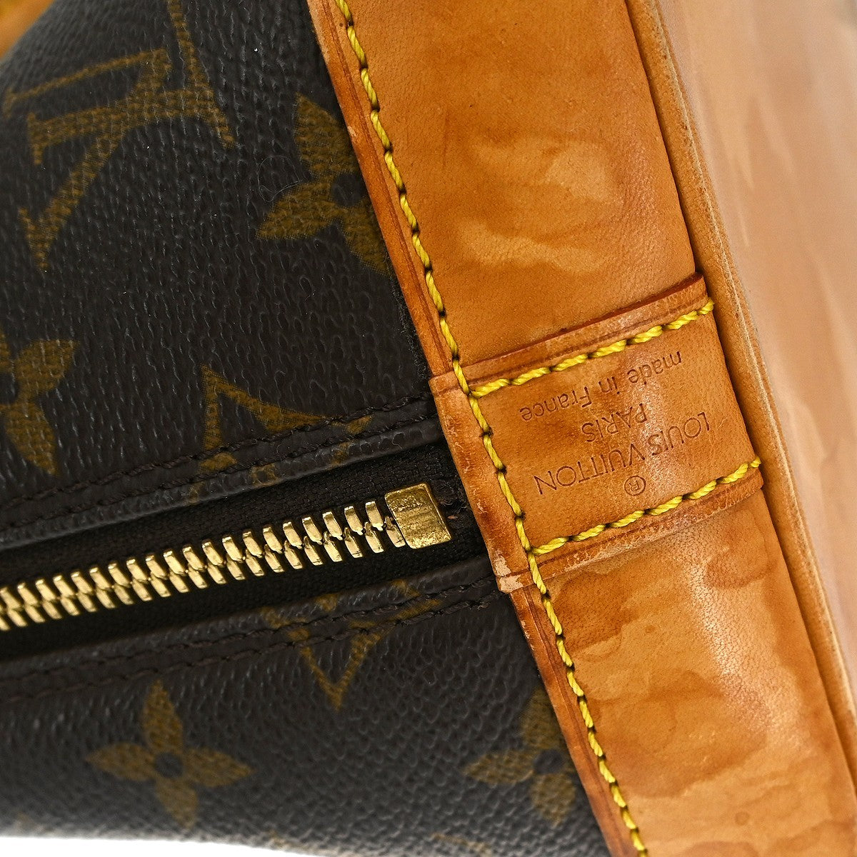 Louis Vuitton Alma Handbag Monogram Canvas Brown Canvas Handbag (Pre-Owned)