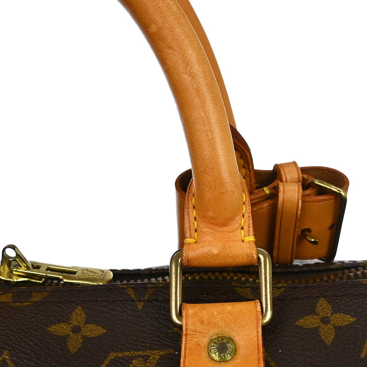 Louis Vuitton Keepall Bag Monogram Canvas Brown Canvas Travel Bag Bag (Pre-Owned)