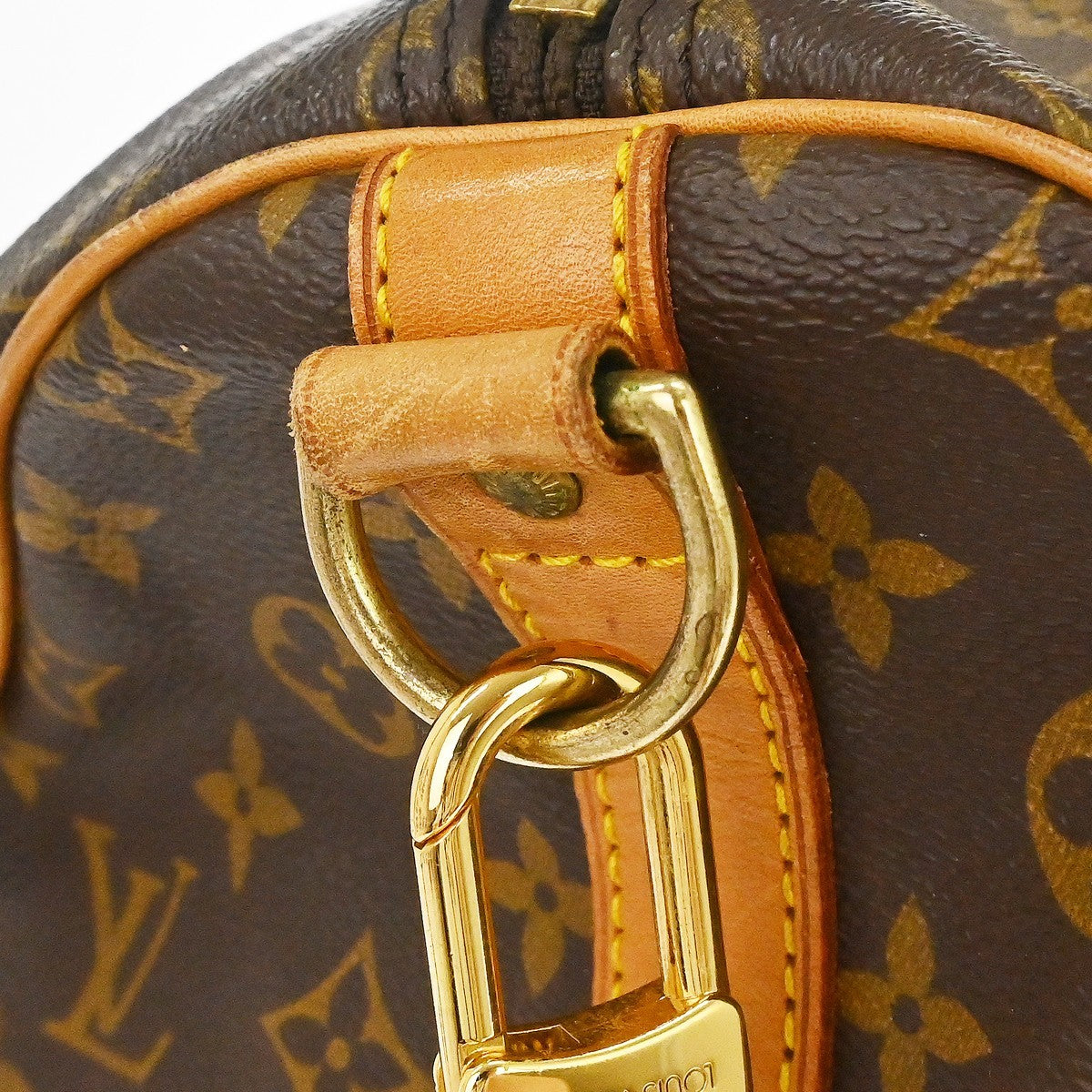 Louis Vuitton Keepall Bandouliere Bag Monogram Canvas Brown Canvas Travel Bag Bag (Pre-Owned)