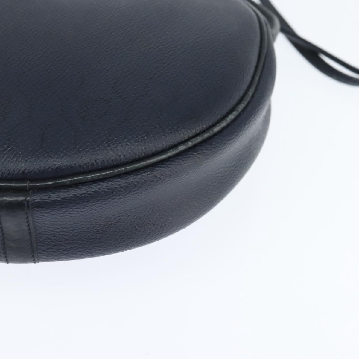 Christian Dior Vintage Honeycomb Shoulder Bag Canvas And Leather Navy Pvc Shoulder Bag Bag (Pre-Owned)