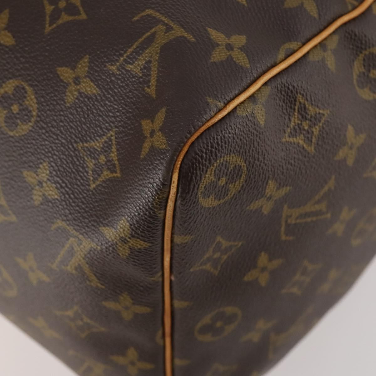 Louis Vuitton Keepall Bag Monogram Canvas Brown Canvas Travel Bag Bag (Pre-Owned)