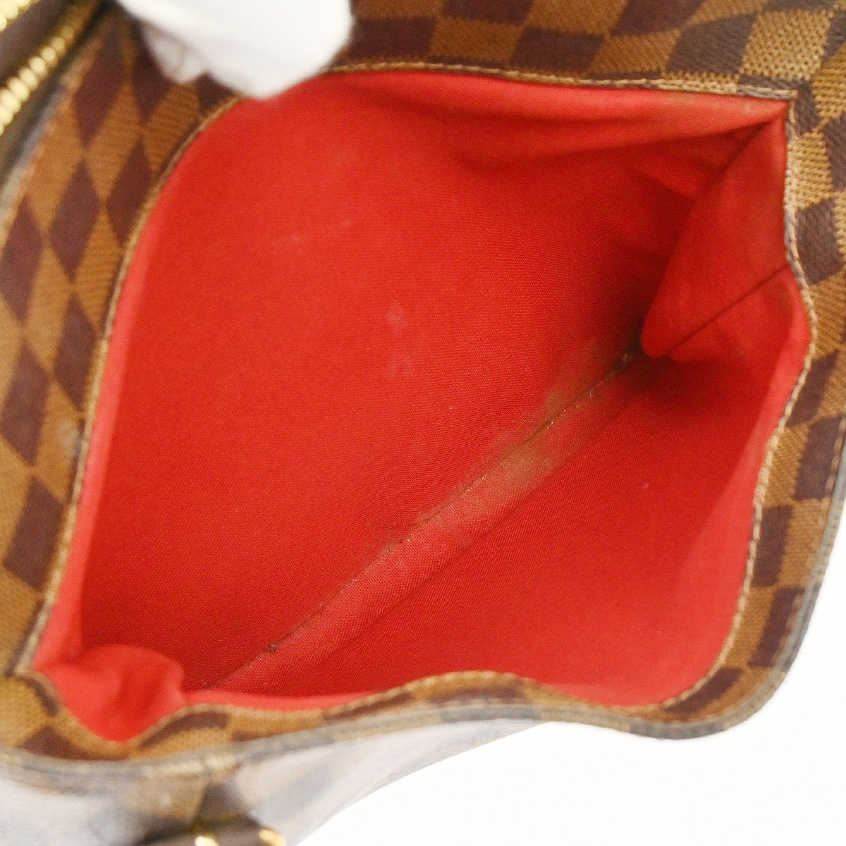 Louis Vuitton Belem Handbag Damier Brown Canvas Shoulder Bag Bag (Pre-Owned)