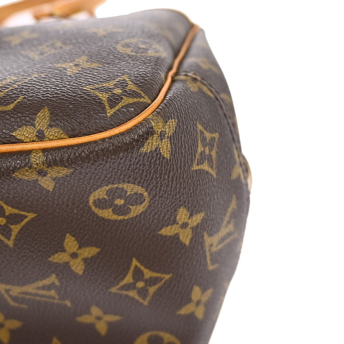 Louis Vuitton Deauville Handbag Monogram Canvas Brown Canvas Handbag (Pre-Owned)