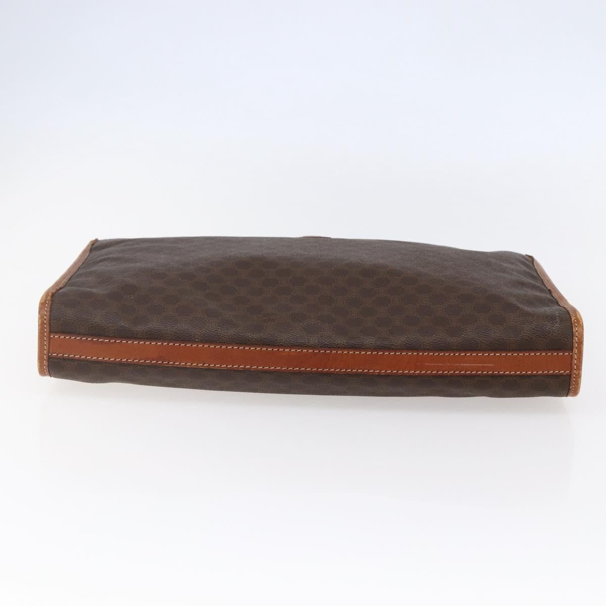 Celine Macadam Pochette Canvas Brown Canvas Clutche & Pouche Bag (Pre-Owned)