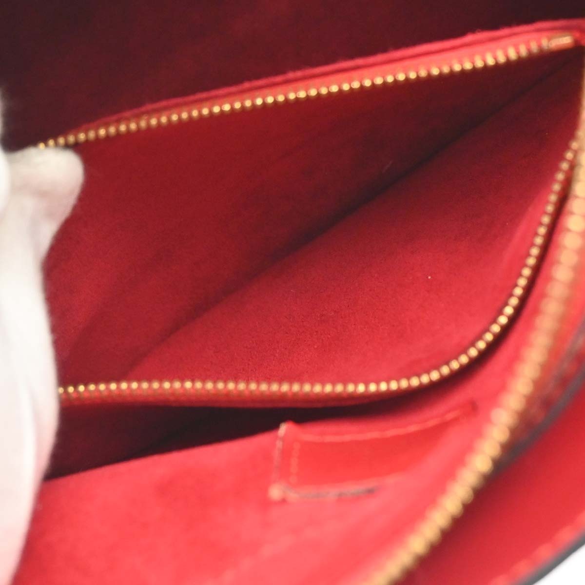 Louis Vuitton Pont Neuf Handbag Epi Leather Red Leather Handbag (Pre-Owned)