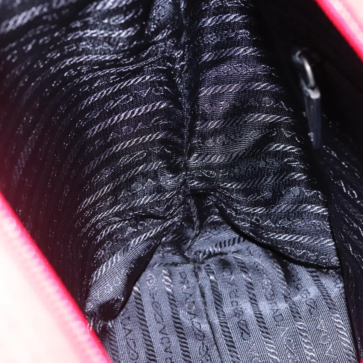 Prada Vintage Zip Tote Tessuto Red Nylon Tote Bag Bag (Pre-Owned)