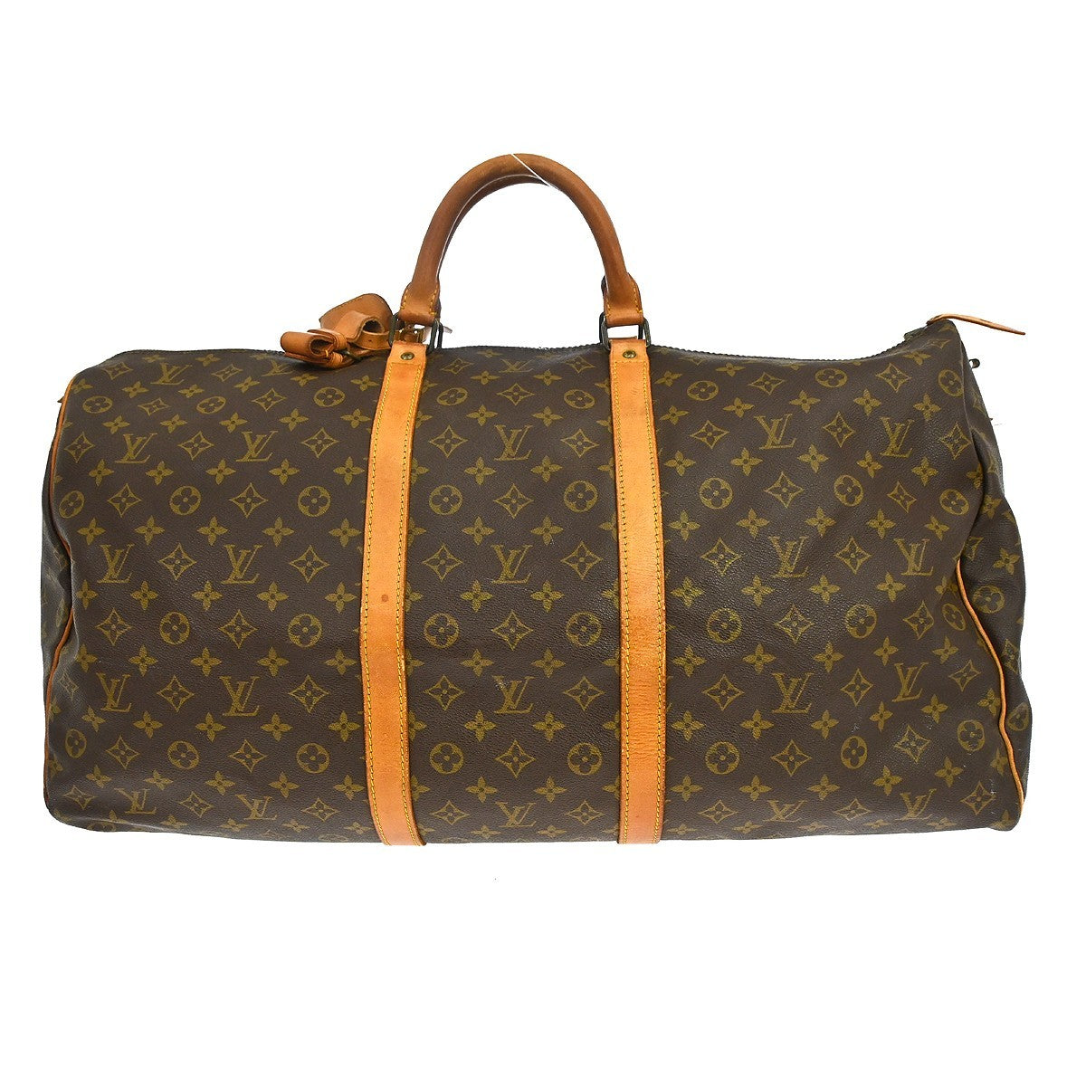 Louis Vuitton Keepall Bag Monogram Canvas Brown Canvas Travel Bag Bag (Pre-Owned)