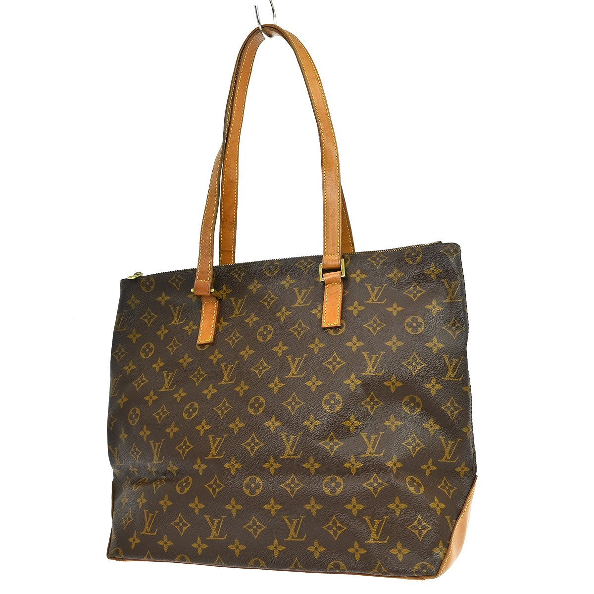 Louis Vuitton Cabas Mezzo Monogram Canvas Brown Canvas Tote Bag Bag (Pre-Owned)