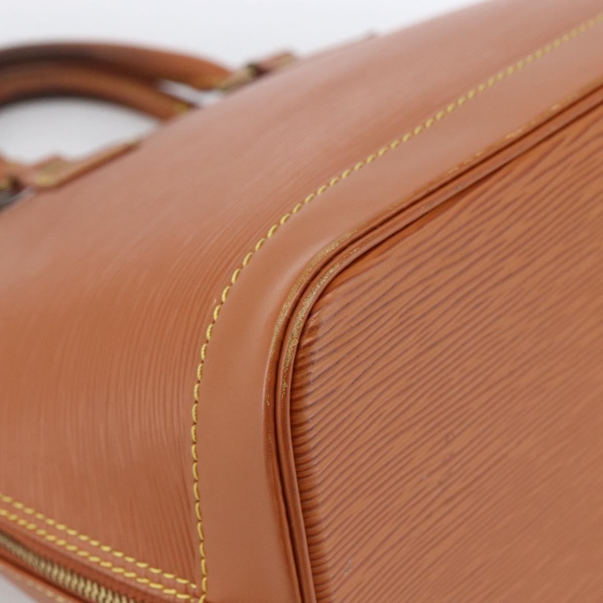 Louis Vuitton Alma Handbag Epi Leather Brown Leather Handbag (Pre-Owned)