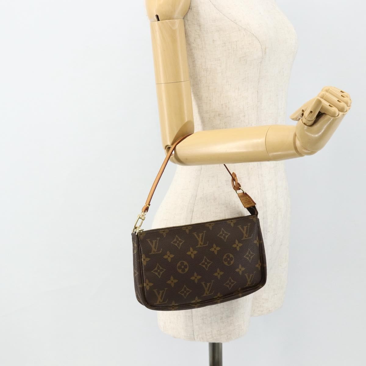 Louis Vuitton Pochette Accessoires Monogram Canvas Brown Canvas Clutche & Pouche Bag (Pre-Owned)