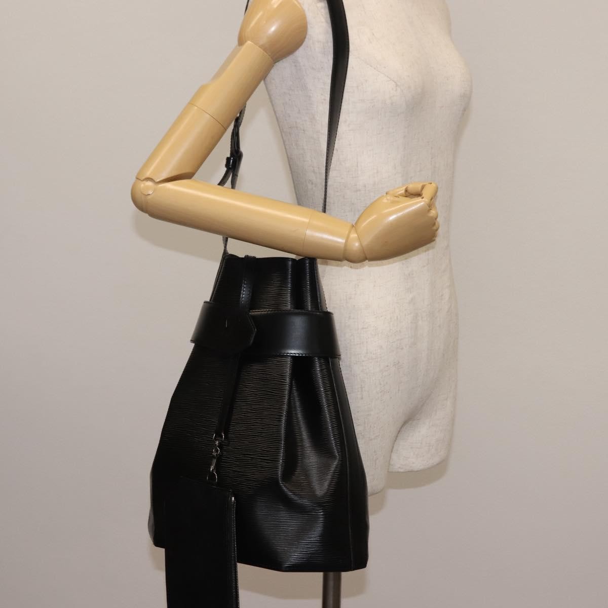 Louis Vuitton Vintage Sac D'epaule Handbag Epi Leather Black Leather Bag (Pre-Owned)