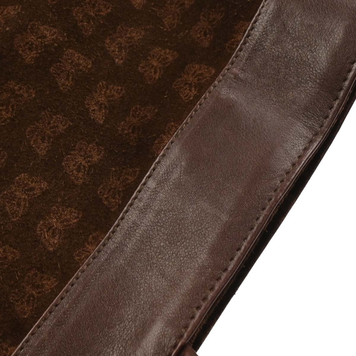 Bottega Veneta Butterfly Handle Tote Suede Brown Suede Tote Bag Bag (Pre-Owned)