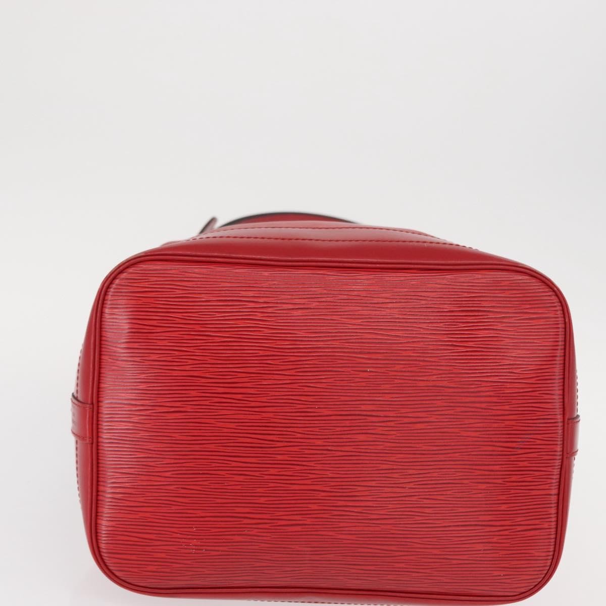 Louis Vuitton Petit Noe Nm Handbag Epi Leather Red Leather Shoulder Bag Bag (Pre-Owned)